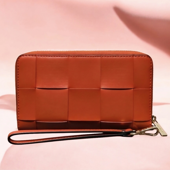 Michael Kors-NWT (R-$298) Jet Set Large  Smartphone Case Wrislet-Clay Red - Picture 3 of 9